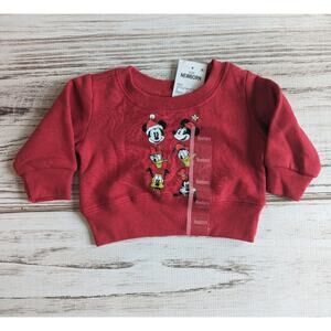 Disney Baby Christmas Mickey and Friends Sweatshirt sz Newborn New